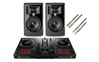 Pioneer DJ DDJ 400 + 2x JBL 305 MKii + 2x RCA >> Jack - 3 Metros